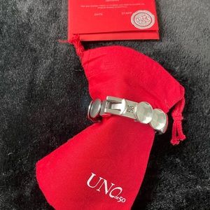 Authentic UNO de 50 sterling silver bracelet